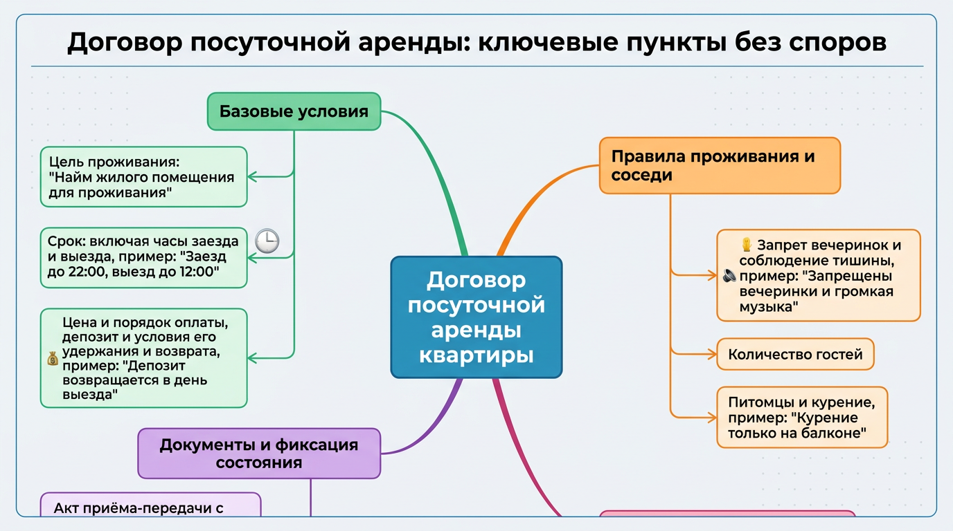 Договор посуточной аренды: какие пункты спасают от споров